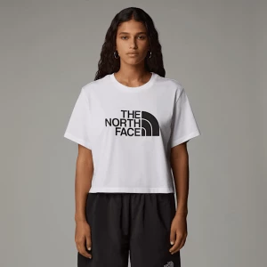 The North Face Damski T-shirt O Skróconym Kroju Easy Tnf White Rozmiar XXL female