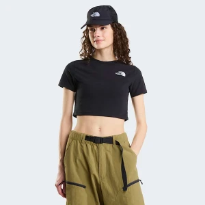 The North Face Damski T-shirt O Skróconym Kroju Tnf Black Rozmiar XXS female