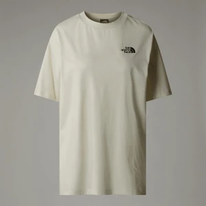 The North Face Damski T-shirt Oversize Simple Dome White Dune Rozmiar XS female