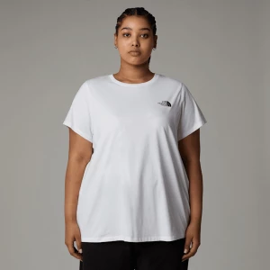 The North Face Damski T-shirt Simple Dome Plus Size Tnf White Rozmiar 3X female