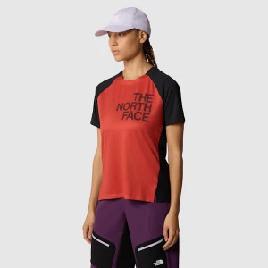 The North Face Damski T-shirt Trailjammer Auburn Glaze-tnf Black Rozmiar L female