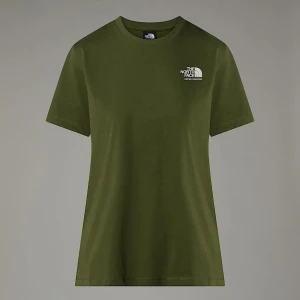 The North Face Damski T-shirt Uk Redbox Terrarium Green - White Dune -beetroot Rozmiar XS female