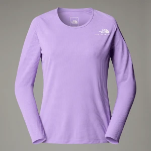 The North Face Damski T-shirt Z Długim Rękawem Kikash Purple Granite Rozmiar XS female