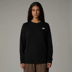 The North Face Damski T-shirt Z Długim Rękawem Simple Dome Tnf Black Rozmiar XS female