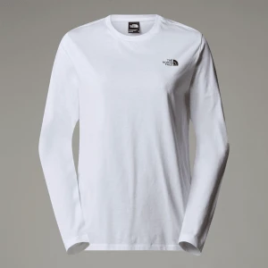 The North Face Damski T-shirt Z Długim Rękawem Simple Dome Tnf White Rozmiar XS female