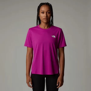 The North Face Damski T-shirt Z Grafiką Flex Deep Mulberry Rozmiar S female