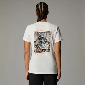 The North Face Damski T-shirt Z Grafiką Foundation Half Dome White Dune Rozmiar XL female