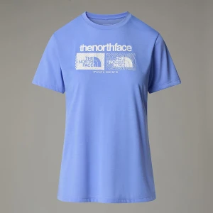 The North Face Damski T-shirt Z Grafiką Foundation Virtual Blue Rozmiar L female
