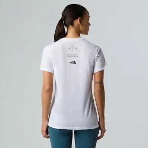 The North Face Damski T-shirt Z Grafiką Multiple Placement Tnf White Rozmiar XXL female