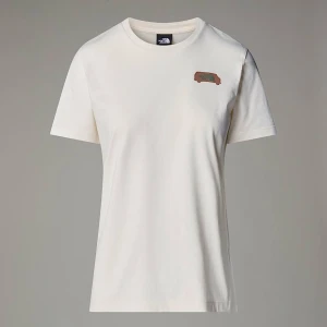 The North Face Damski T-shirt Z Grafiką Outdoor White Dune Rozmiar L female