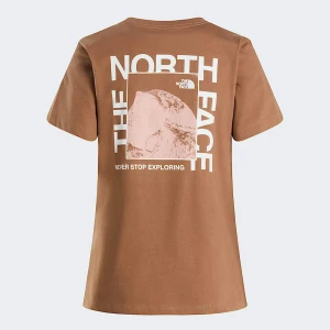 The North Face Damski T-shirt Z Nadrukiem O Regularnym Kroju Half Dome Latte Rozmiar L female