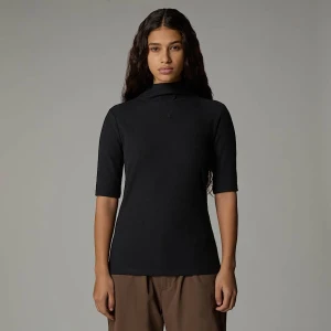 The North Face Damski T-shirt Z Półgolfem Tnf Black Rozmiar L female