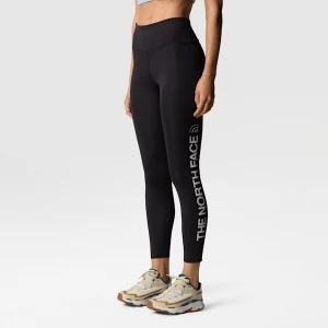 The North Face Damskie Legginsy 7/8 Z Wysokim Stanem I Grafiką Flex Tnf Black Rozmiar M female