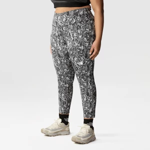 The North Face Damskie Legginsy 7/8 Z Wysokim Stanem I Nadrukiem Flex Plus Size Asphalt Grey Abstract Lighting Print Rozmiar 3X female