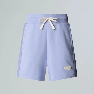 The North Face Damskie Luźne Szorty Terry Purple Mint Rozmiar female