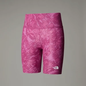 The North Face Damskie Obcisłe Szorty Z Nadrukiem Flex 20 Cm Cyber Berry Waterfall Print Rozmiar  female