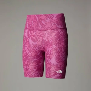 The North Face Damskie Obcisłe Szorty Z Nadrukiem Flex 20 Cm Cyber Berry Waterfall Print Rozmiar  female