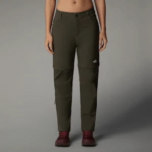 The North Face Damskie Przekształcalne Spodnie O Regularnym Kroju Exploration New Taupe Green Rozmiar  female