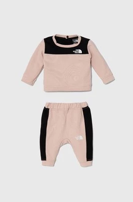 The North Face dres niemowlęcy TNF TECH CREW SET kolor różowy