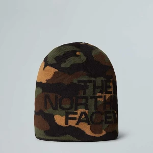 The North Face Dwustronna Czapka Beanie Highline Tnf Black Tnf Camo Print-tnf Black Rozmiar Rozmiar uniwersalny male