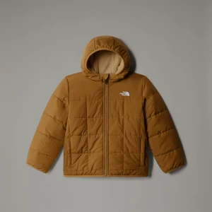 The North Face Dziecięca Dwustronna Kurtka Z Kapturem I Zamkiem Na Całej Długości Shasta Utility Brown Rozmiar 3 lat unisex