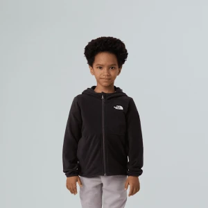 The North Face Dziecięca Kurtka Polarowa Z Kapturem I Zamkiem Na Całej Długości Glacier Tnf Black Rozmiar 6 lat unisex
