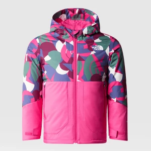 The North Face Dziecięca Ocieplana Kurtka Freedom Mr. Pink Big Abstract Print Rozmiar 2 lat unisex