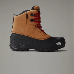 The North Face Dziecięce Wodoodporne Sznurowane Buty Turystyczne Chilkat V Almond Butter-tnf Black Rozmiar 29.5 male