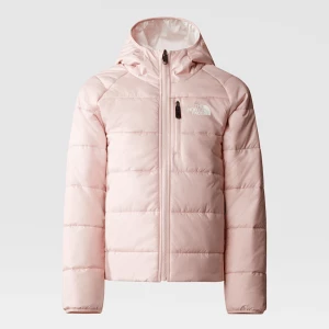 The North Face Dziewczęca Dwustronna Kurtka Perrito Pink Moss-gardenia White Rozmiar XXL female