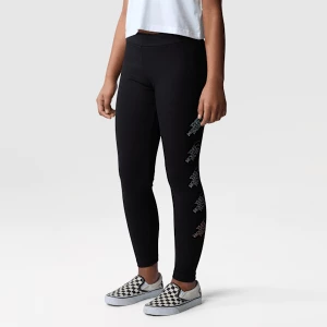 The North Face Dziewczęce Legginsy Z Grafiką Tnf Black Rozmiar XL female