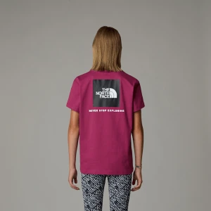 The North Face Dziewczęcy Luźny T-shirt Nse Box Tek Cyber Berry Rozmiar L female