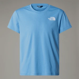 The North Face Dziewczęcy Luźny T-shirt Z Pionową Grafiką Cornflower Rozmiar XS female