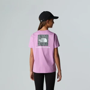 The North Face Dziewczęcy T-shirt O Luźnym Kroju Nse Box Dragonfruit Rozmiar XXL female