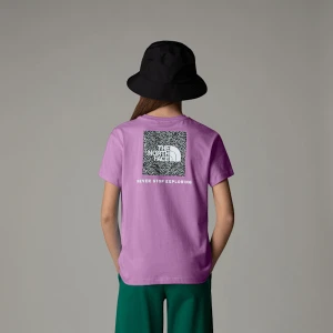 The North Face Dziewczęcy T-shirt O Luźnym Kroju Redbox Dragonfruit Rozmiar XXL female