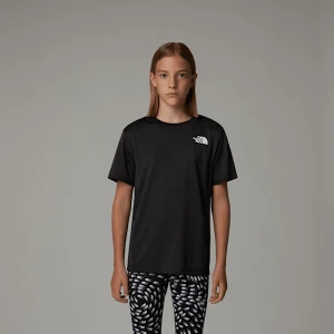 The North Face Dziewczęcy T-shirt Reaxion Tnf Black Rozmiar M female