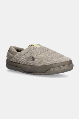 The North Face kapcie Nuptse Mule Corduroy kolor szary NF0A7W4M5II1