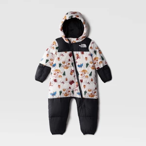 The North Face Kombinezon Niemowlęcy 1996 Retro Nuptse Gardenia White Cartoon Camp Print Rozmiar 0-3 miesiace unisex