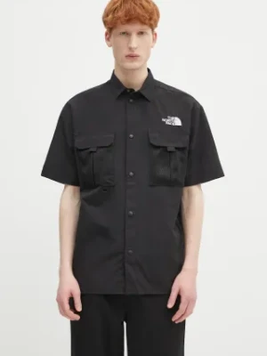 The North Face koszula TNF X NSE męska kolor czarny relaxed z kołnierzykiem klasycznym NF0A8BK1JK31