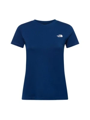 The North Face Koszulka damska - Simple Dome Slim Kobiety Bawełna niebieski|biały jednolity,