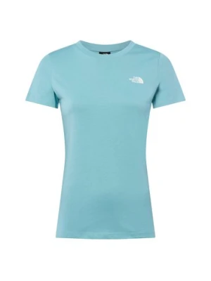 The North Face Koszulka damska - Simple Dome Slim Kobiety Bawełna niebieski jednolity,