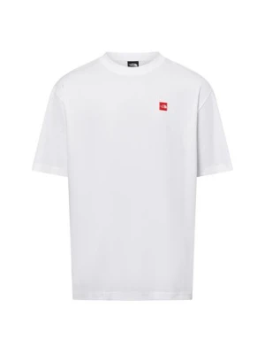The North Face Koszulka męska Mężczyźni Bawełna biały|czerwony jednolity,