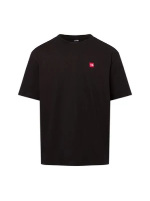 The North Face Koszulka męska Mężczyźni Bawełna czarny|czerwony jednolity,
