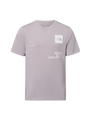 The North Face Koszulka męska Mężczyźni Sztuczne włókno szary|biały jednolity,