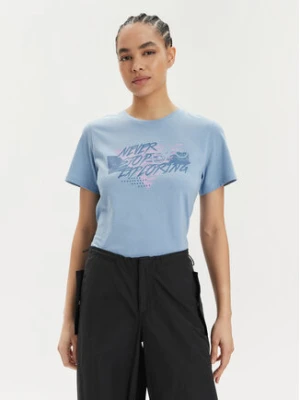 The North Face Koszulka techniczna Foundation Traces NF0A882U Niebieski Regular Fit