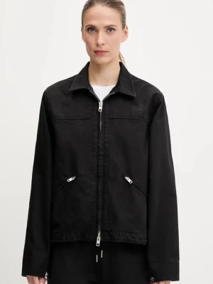 The North Face kurtka bawełniana Cedar Canvas Work kolor czarny przejściowa oversize NF0A8B99JK31