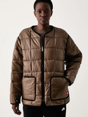 The North Face kurtka dwustronna damska Redbox brązowy