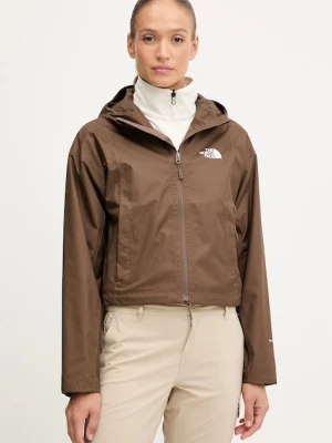 The North Face kurtka outdoorowa Cropped Quest kolor brązowy przejściowa NF0A55EP1OI1