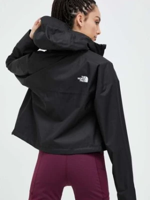 The North Face kurtka outdoorowa Cropped Quest kolor czarny przejściowa oversize NF0A55EPJK31