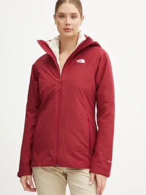 The North Face kurtka outdoorowa Inlux Triclimate kolor bordowy NF0A4SVJ7WI1
