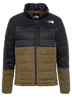 The North Face Kurtka pikowana w kolorze oliwkowo-czarnym rozmiar: M